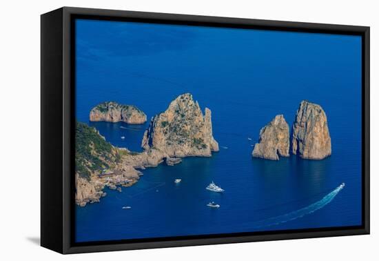 Faraglioni, Island of Capri, Campania, Italy, Europe-Neil Farrin-Framed Premier Image Canvas