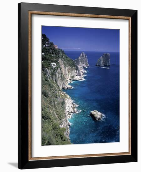 Faraglioni Rocks, Capri, Bay of Naples, Itlay-Gavin Hellier-Framed Photographic Print