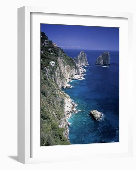 Faraglioni Rocks, Capri, Bay of Naples, Itlay-Gavin Hellier-Framed Photographic Print