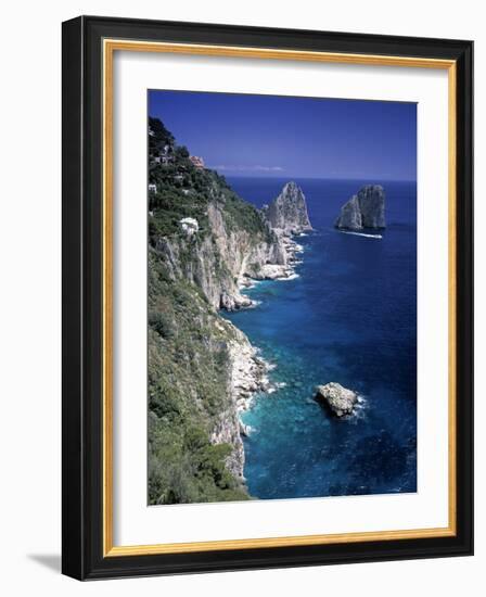 Faraglioni Rocks, Capri, Bay of Naples, Itlay-Gavin Hellier-Framed Photographic Print