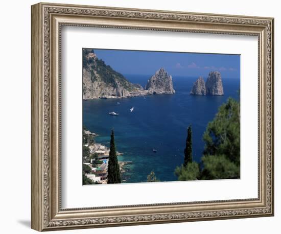 Faraglioni Rocks, Capri, Campania, Italy, Mediterranean-G Richardson-Framed Photographic Print