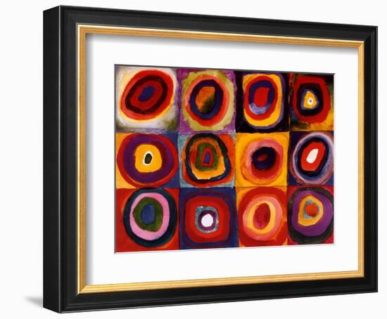 Farbstudie Quadrate, c.1913-Wassily Kandinsky-Framed Art Print