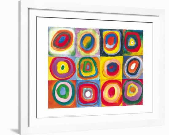 Farbstudie Quadrate, c.1913-Wassily Kandinsky-Framed Art Print