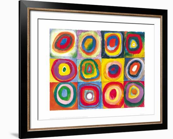 Farbstudie Quadrate, c.1913-Wassily Kandinsky-Framed Art Print