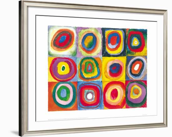 Farbstudie Quadrate, c.1913-Wassily Kandinsky-Framed Art Print