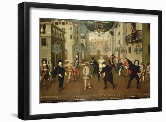 Farceurs français et italiens-null-Framed Giclee Print