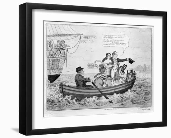 Fare Thee Well, C.1816 (Engraving)-George Cruikshank-Framed Giclee Print