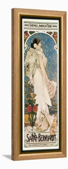 Farewell American Tour of Sarah Bernhardt-Alphonse Mucha-Framed Stretched Canvas