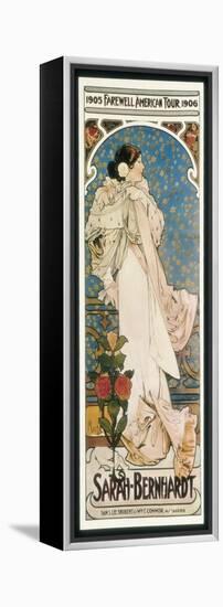 Farewell American Tour of Sarah Bernhardt-Alphonse Mucha-Framed Stretched Canvas