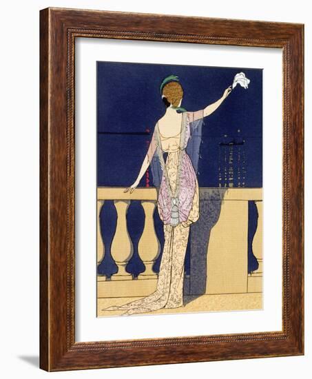 'Farewell at Night', c1910s-Georges Barbier-Framed Giclee Print