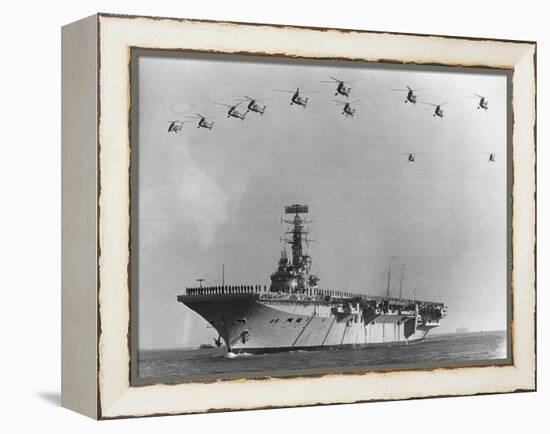 Farewell Ceremony for HMS Albion-null-Framed Premier Image Canvas
