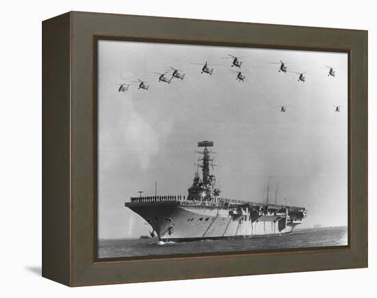 Farewell Ceremony for HMS Albion-null-Framed Premier Image Canvas