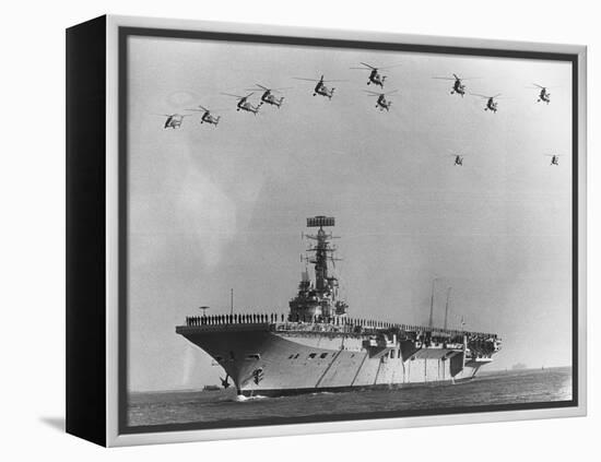 Farewell Ceremony for HMS Albion-null-Framed Premier Image Canvas