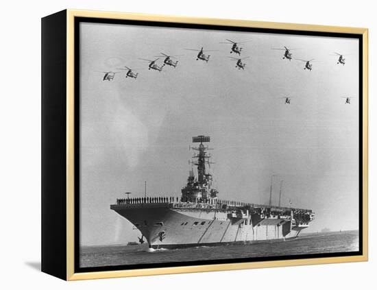 Farewell Ceremony for HMS Albion-null-Framed Premier Image Canvas