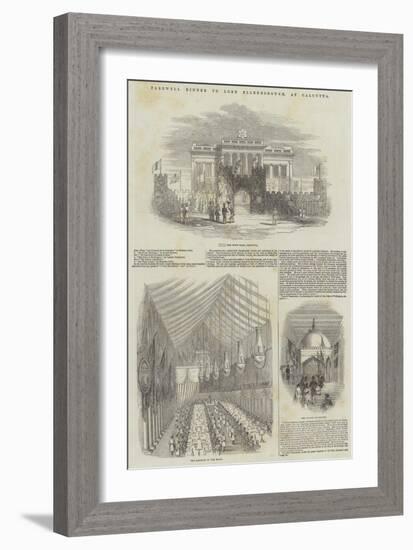 Farewell Dinner to Lord Ellenborough, at Calcutta-null-Framed Giclee Print