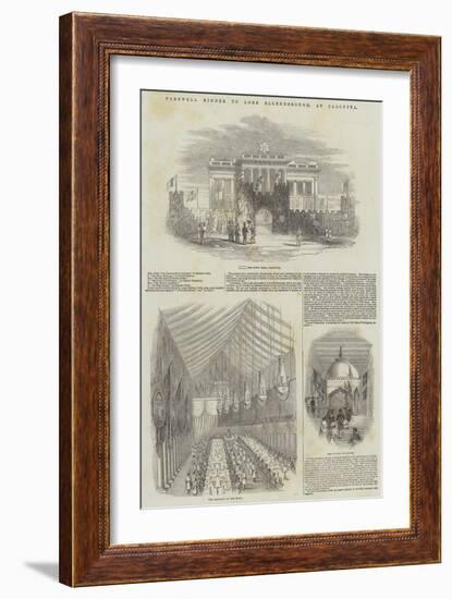 Farewell Dinner to Lord Ellenborough, at Calcutta-null-Framed Giclee Print