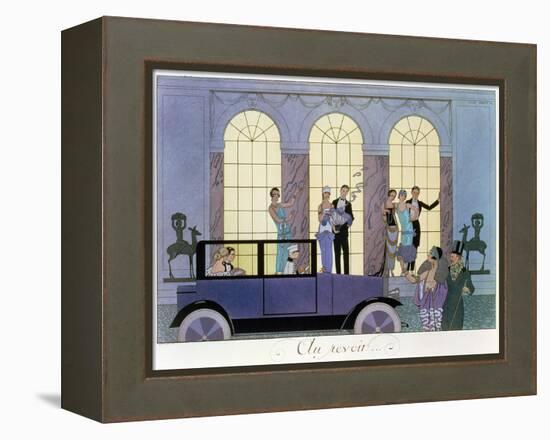 Farewell, Engraved by Henri Reidel, 1920 (Litho)-Georges Barbier-Framed Premier Image Canvas