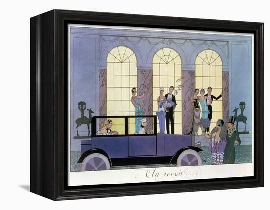 Farewell, Engraved by Henri Reidel, 1920 (Litho)-Georges Barbier-Framed Premier Image Canvas