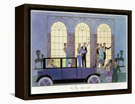 Farewell, Engraved by Henri Reidel, 1920 (Litho)-Georges Barbier-Framed Premier Image Canvas