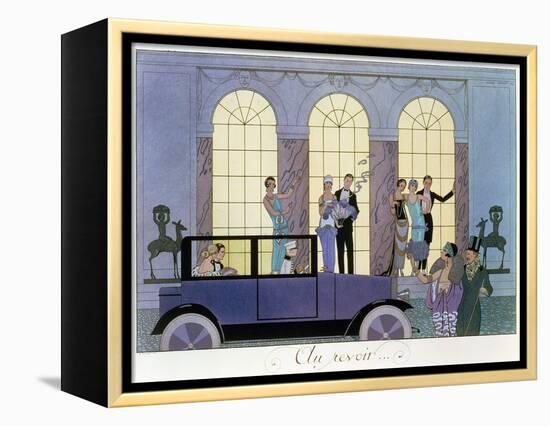 Farewell, Engraved by Henri Reidel, 1920 (Litho)-Georges Barbier-Framed Premier Image Canvas