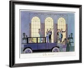 Farewell, Engraved by Henri Reidel, 1920 (Litho)-Georges Barbier-Framed Giclee Print