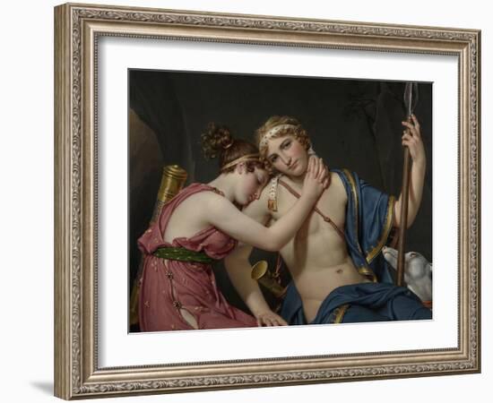 Farewell of Telemachus and Eucharis, 1818-Jacques-Louis David-Framed Art Print