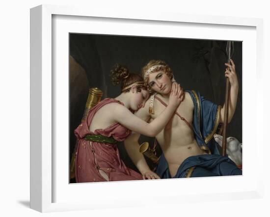 Farewell of Telemachus and Eucharis, 1818-Jacques-Louis David-Framed Art Print