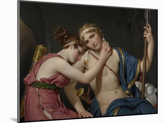 Farewell of Telemachus and Eucharis, 1818-Jacques-Louis David-Mounted Art Print