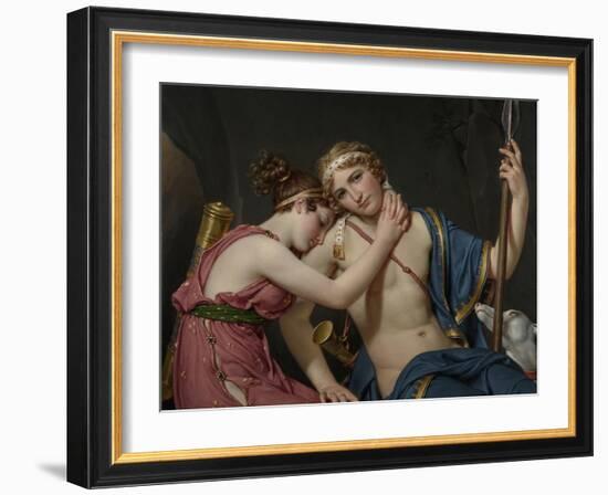 Farewell of Telemachus and Eucharis, 1818-Jacques-Louis David-Framed Art Print