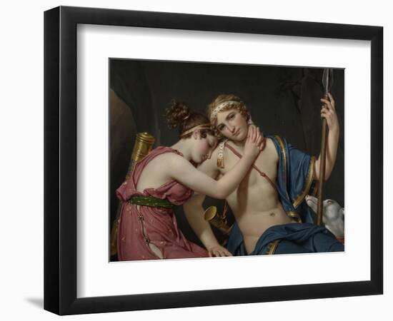 Farewell of Telemachus and Eucharis, 1818-Jacques-Louis David-Framed Art Print
