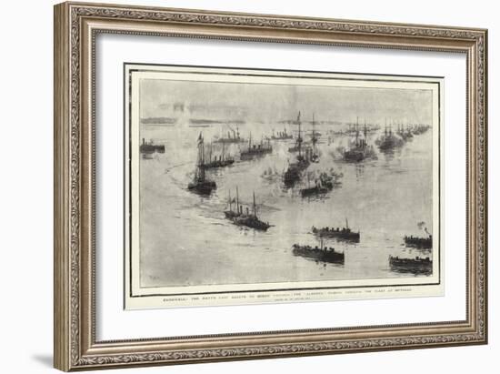 Farewell! the Navy's Last Salute to Queen Victoria-William Lionel Wyllie-Framed Giclee Print