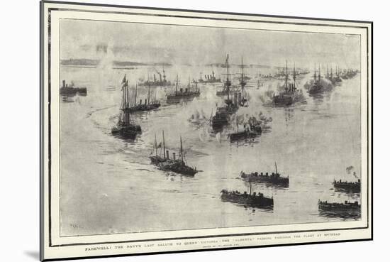 Farewell! the Navy's Last Salute to Queen Victoria-William Lionel Wyllie-Mounted Giclee Print