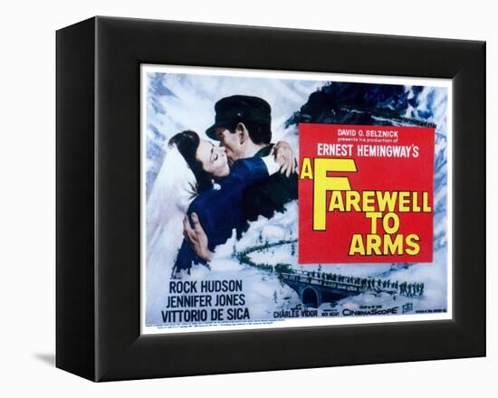 Farewell to Arms, Jennifer Jones, Rock Hudson, 1957-null-Framed Stretched Canvas