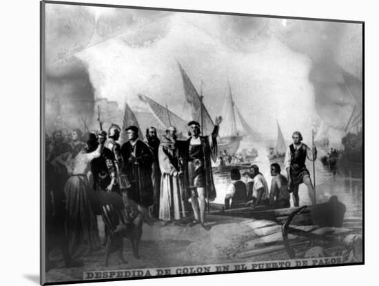 Farewell to Colombus, (148), 1920S-null-Mounted Giclee Print