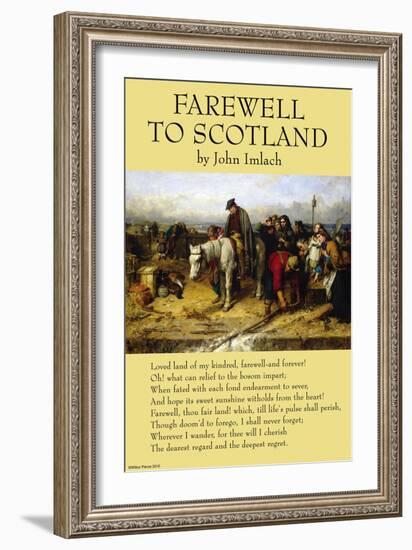Farewell To Scotland-John Imlach-Framed Art Print