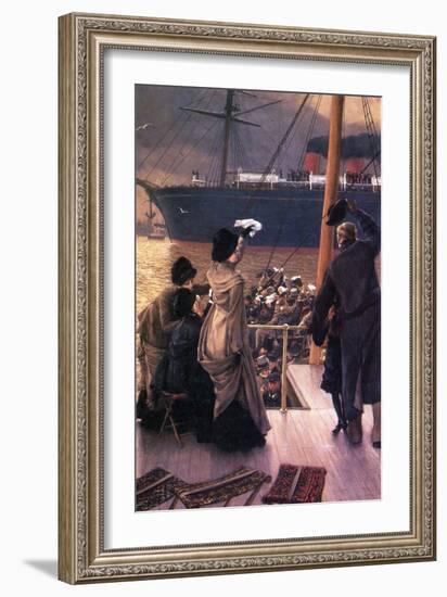 Farewell to the Mersey-James Tissot-Framed Art Print