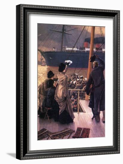 Farewell to the Mersey-James Tissot-Framed Art Print