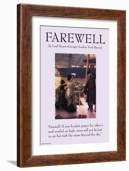 Farewell-null-Framed Art Print