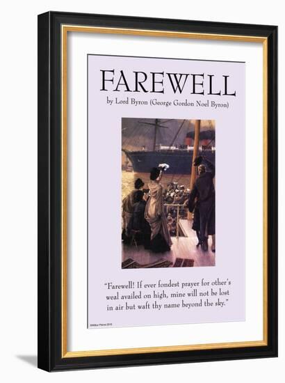 Farewell-null-Framed Art Print