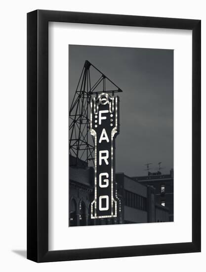 Fargo Theater Sign, Fargo, North Dakota, USA-Walter Bibikow-Framed Photographic Print