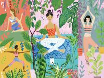 Yoga with Plants I-Farida Zaman-Art Print