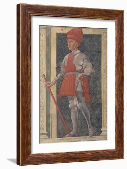 Farinata Degli Uberti (D.1264) from the Villa Carducci Series of Famous Men and Women-Andrea Del Castagno-Framed Giclee Print