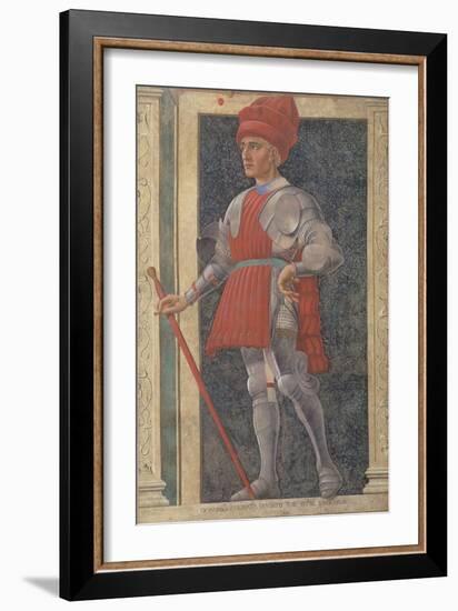 Farinata Degli Uberti (D.1264) from the Villa Carducci Series of Famous Men and Women-Andrea Del Castagno-Framed Giclee Print