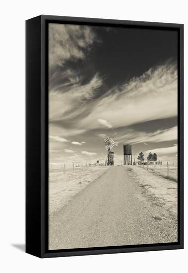 Farm, 1880 Town, Pioneer Village, Stamford, South Dakota, USA-Walter Bibikow-Framed Premier Image Canvas