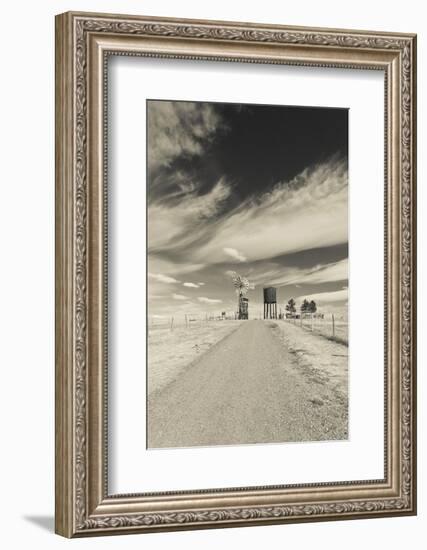 Farm, 1880 Town, Pioneer Village, Stamford, South Dakota, USA-Walter Bibikow-Framed Photographic Print