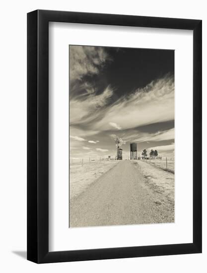 Farm, 1880 Town, Pioneer Village, Stamford, South Dakota, USA-Walter Bibikow-Framed Photographic Print