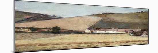 Farm Among the Hills, Near Giverny, 1898-Theodore Robinson-Mounted Giclee Print