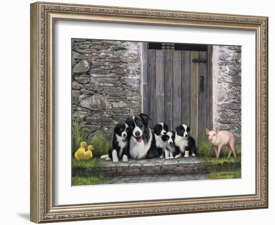 Farm Animal Stable-John Zaccheo-Framed Giclee Print