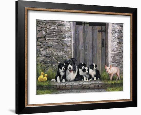 Farm Animal Stable-John Zaccheo-Framed Giclee Print