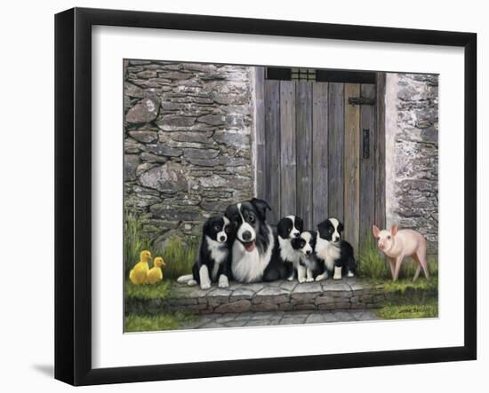 Farm Animal Stable-John Zaccheo-Framed Giclee Print